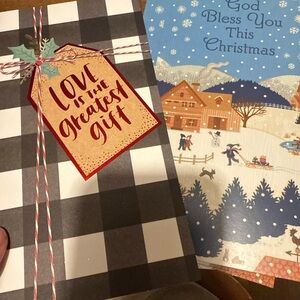 Festive Christmas Greeting Cards with gift card spot